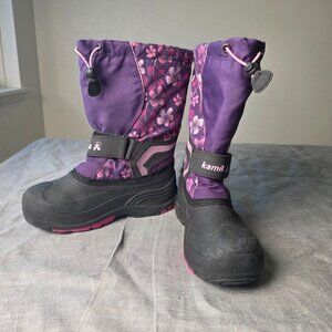Kamik Snow Boots Winter Girl's Boot - Size 3